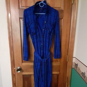 G.I.L.I. Cobalt Blue Knit Duster w/Pockets, Small
